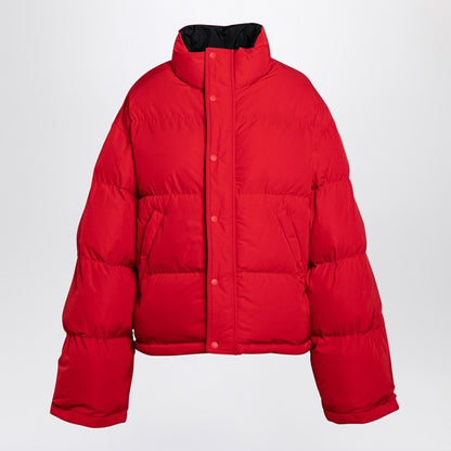 Balenciaga Reversible Red and Black Down Jacket in Technical Twill Red
