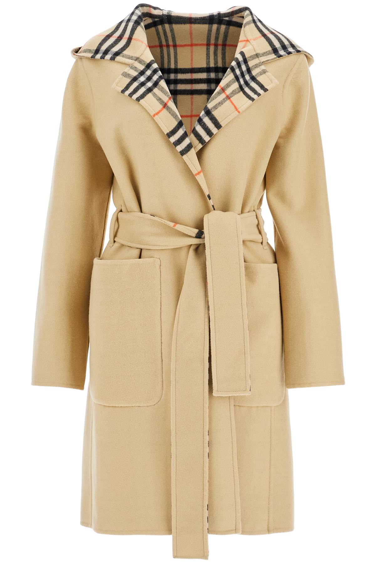 Reversible wool coat