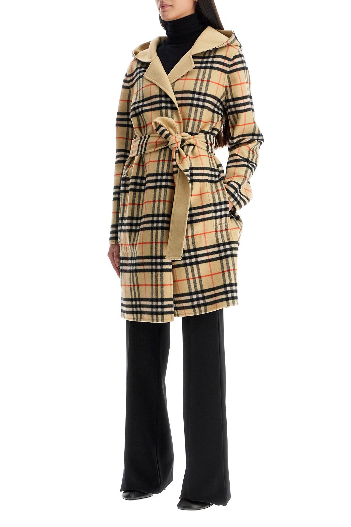 Reversible wool coat