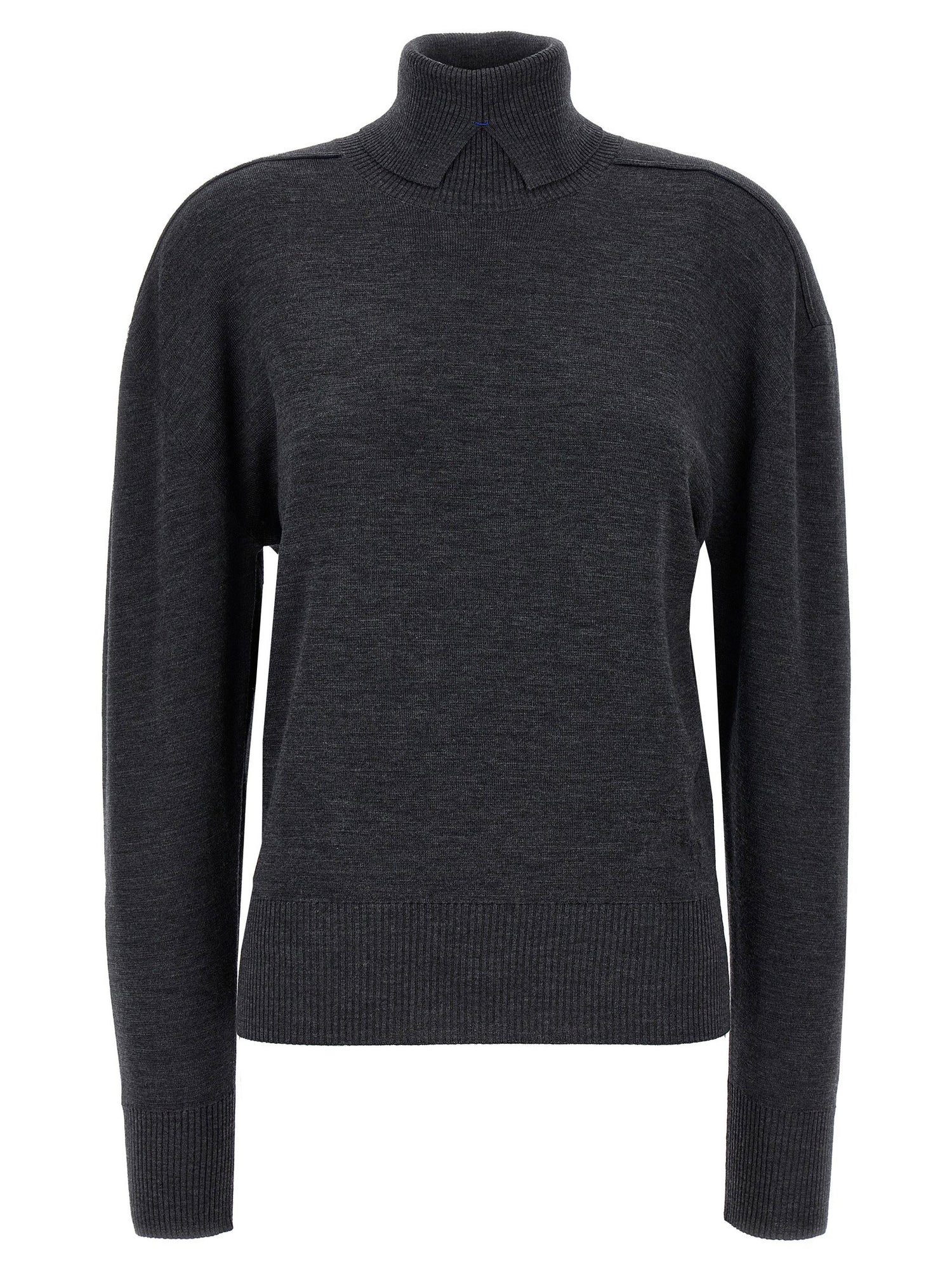 Burberry High Neck Sweater Gray