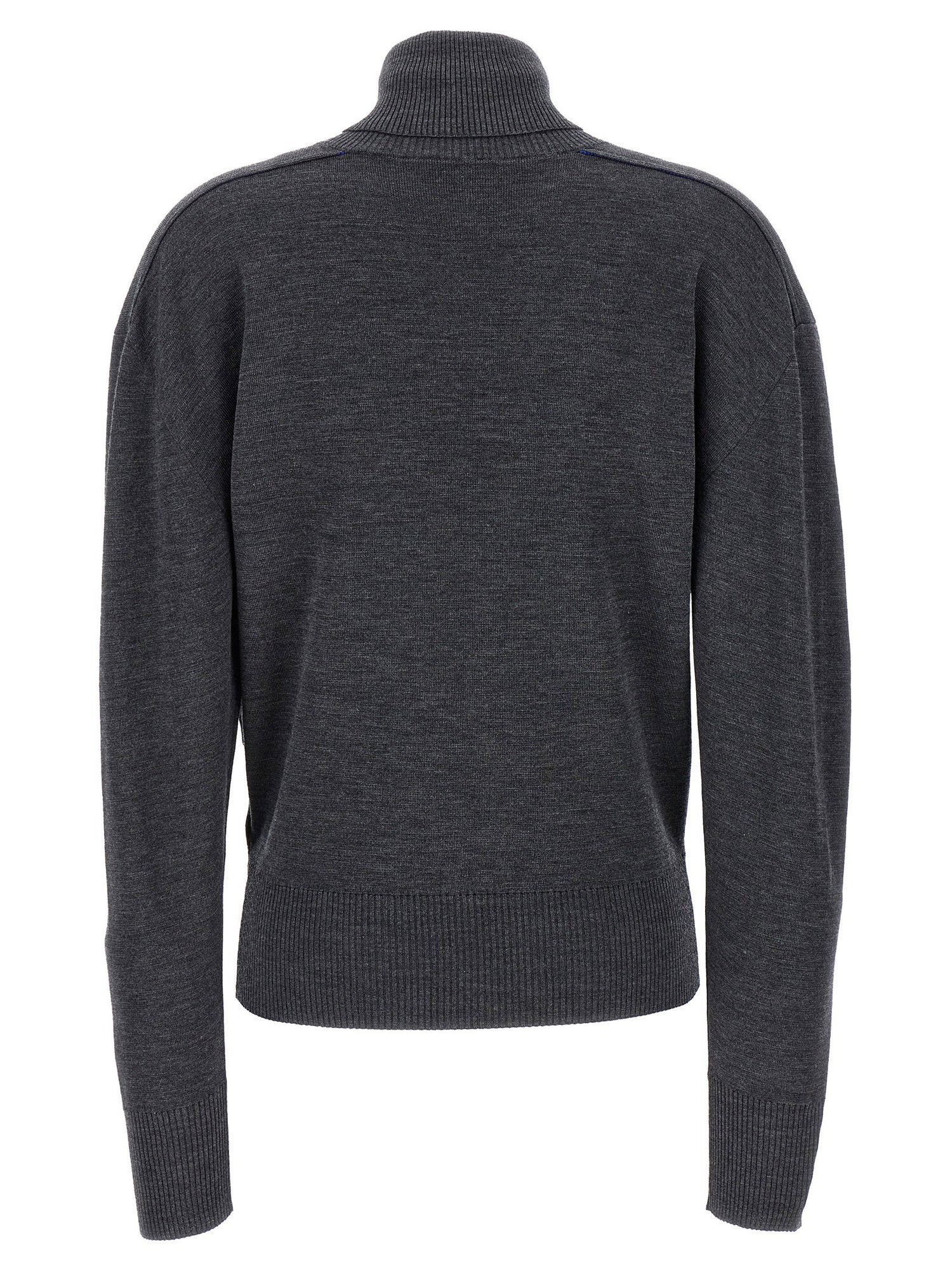 Burberry High Neck Sweater Gray