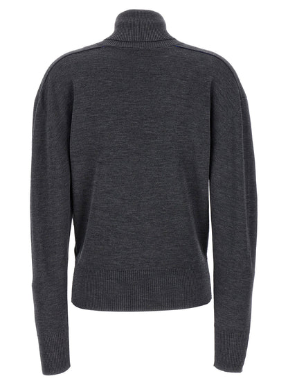 Burberry High Neck Sweater Gray