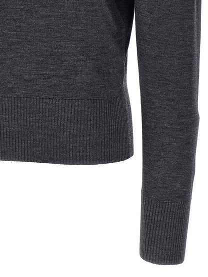 Burberry High Neck Sweater Gray
