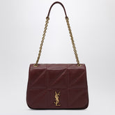 Saint Laurent Medium Jamie 4.3 Quilted Leather Shoulder Bag Dark Burgundy