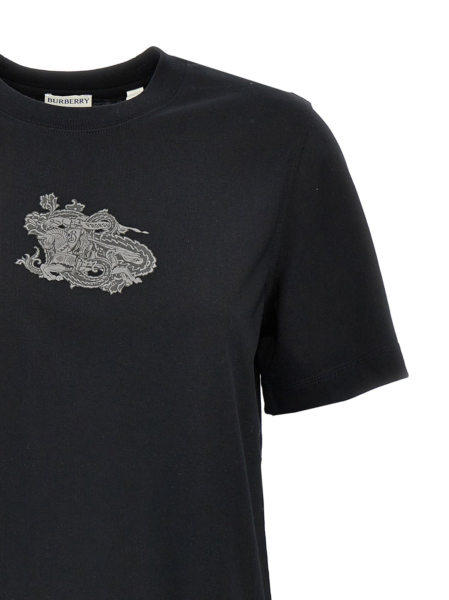 Burberry Logo Print T-shirt Black