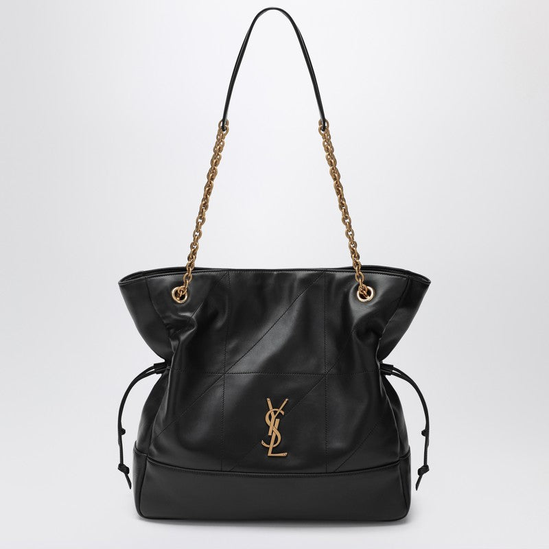 Saint Laurent Large Jamie Quilted Lambskin Shopping Bag Black