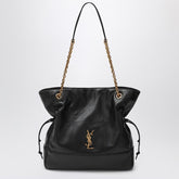 Saint Laurent Large Jamie Quilted Lambskin Shopping Bag Black