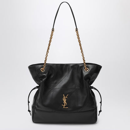 Saint Laurent Large Jamie Quilted Lambskin Shopping Bag Black