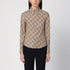 Burberry Beige Check Cotton Button-Down Shirt Beige
