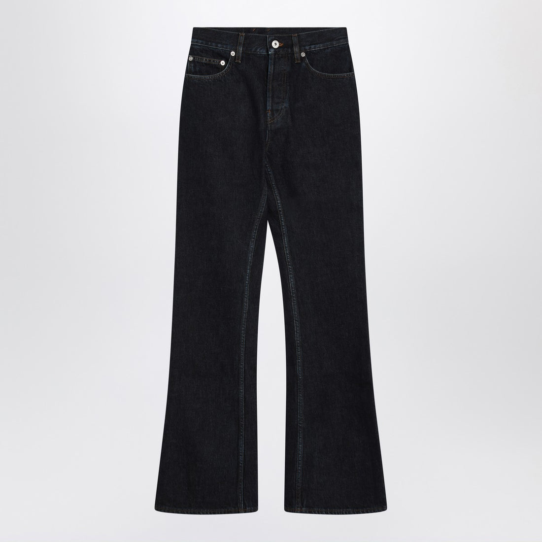 Burberry Dark Blue Flared Denim Jeans Blue