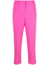 MMK Cropped Tailored Trousers in Fuchsia