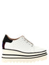 Stella Mccartney Sneak-elyse Wedge White/black