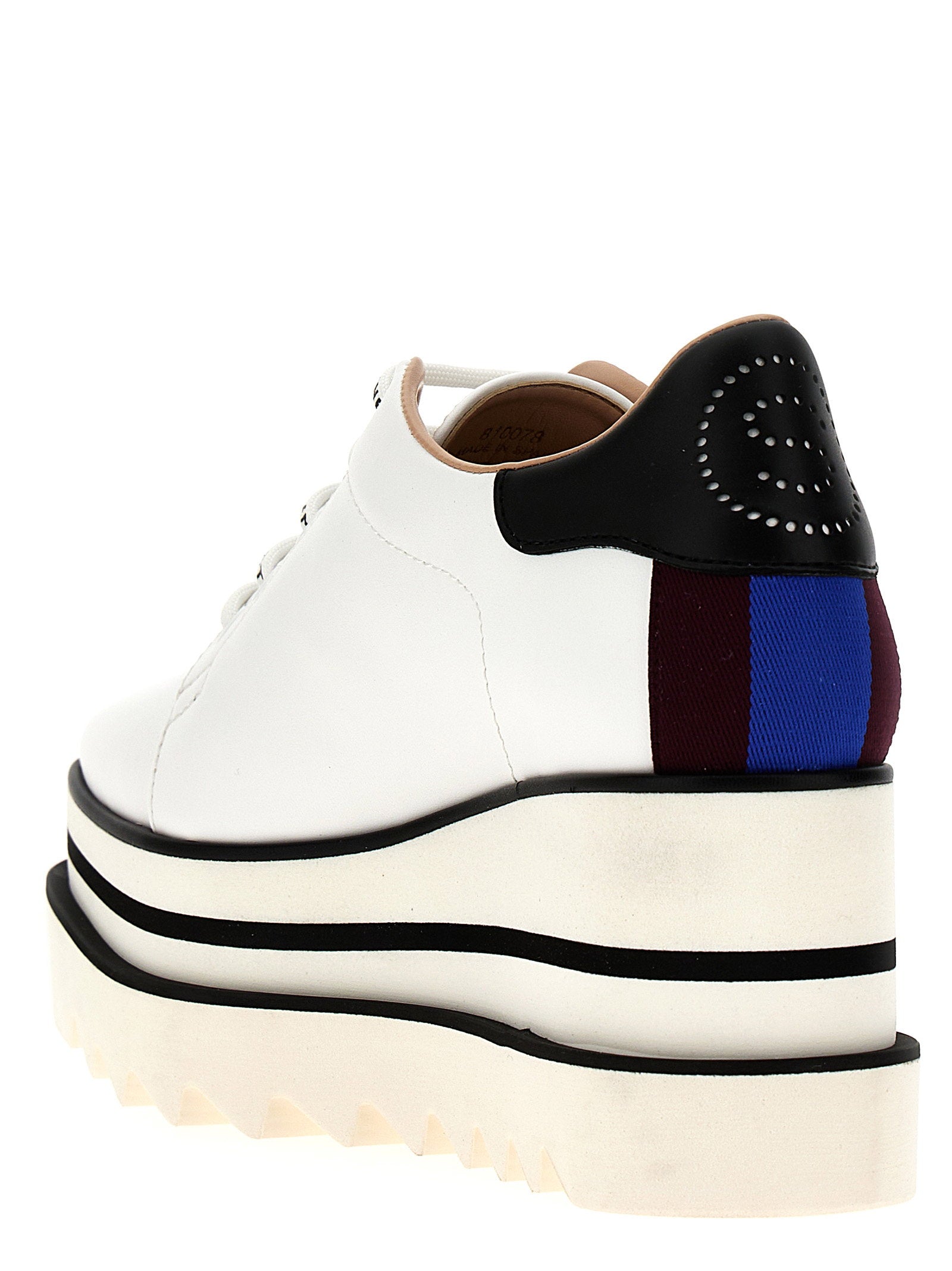 Stella Mccartney Sneak-elyse Wedge White/black
