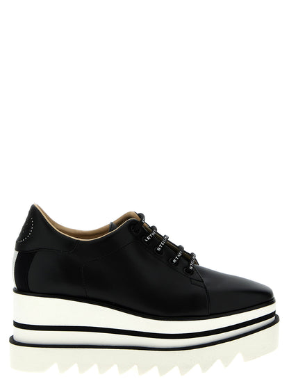 Stella Mccartney Sneak-elyse Wedge White/black