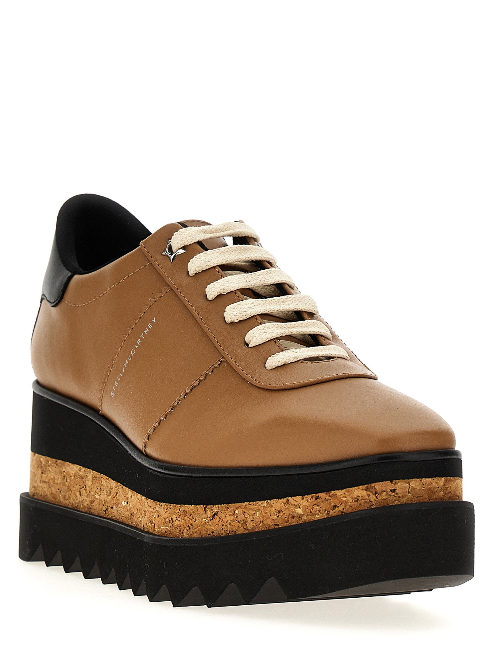 Stella Mccartney Sneak-elyse Wedges Brown