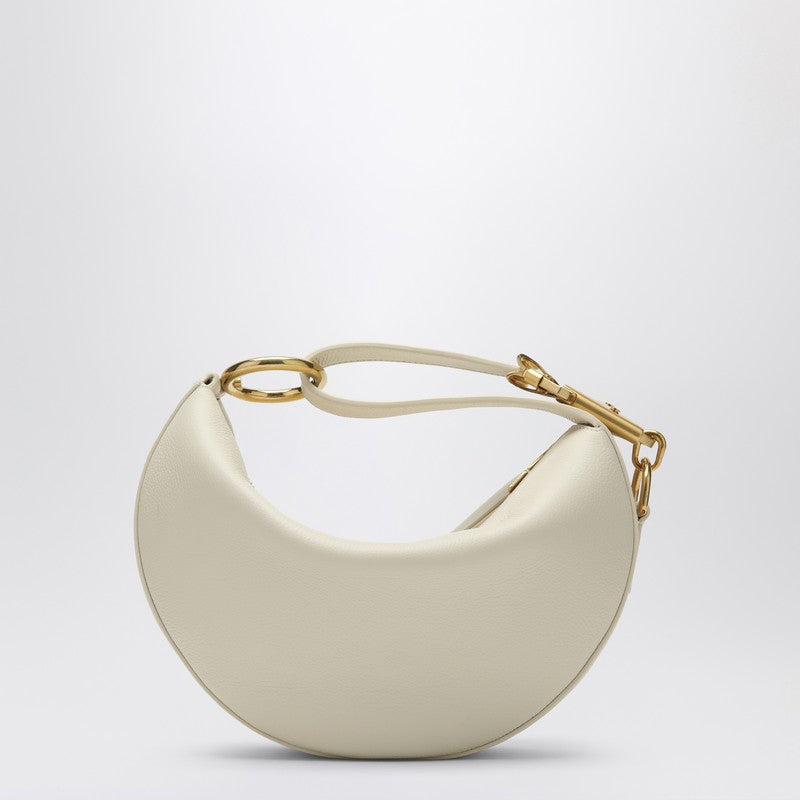 Burberry Ivory Leather Mini Knight Shoulder Bag Beige