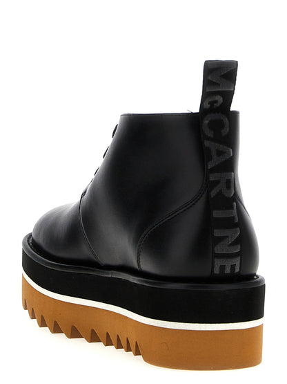 Stella Mccartney Desert Sneak-elyse Ankle Boots Black