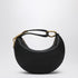 Burberry Knight Arc Small Leather Shoulder Bag Black