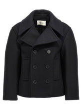 Saint Laurent Oversized Caban Coat Black