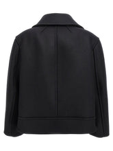 Saint Laurent Oversized Caban Coat Black