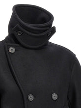 Saint Laurent Oversized Caban Coat Black