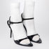 Balenciaga Avenue Sock Patent Leather and Mesh Black Sandals black