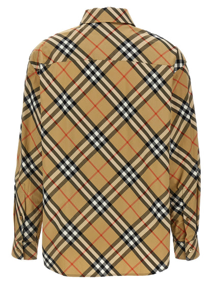 Burberry Check Shirt Beige