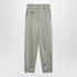 Burberry Trousers with Embroidered B Shield Low Crotch Beige