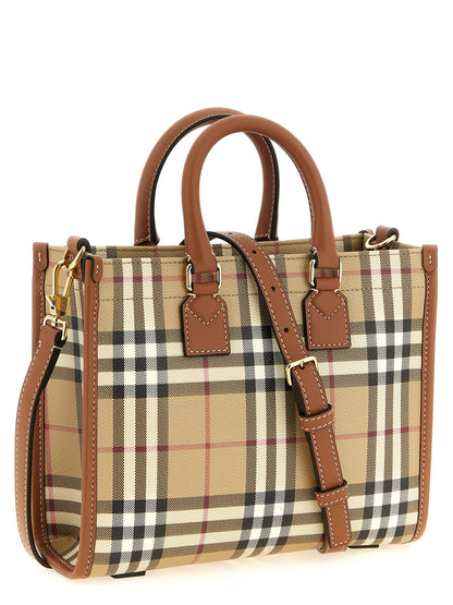 Burberry Freya Mini Shopping Bag Beige