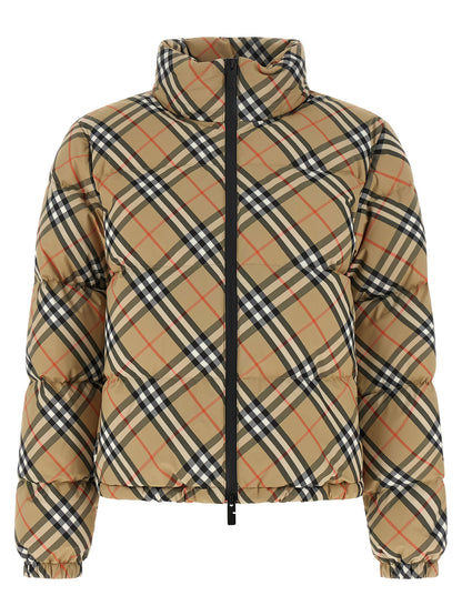 Burberry Ambleside Check Down Jacket Beige