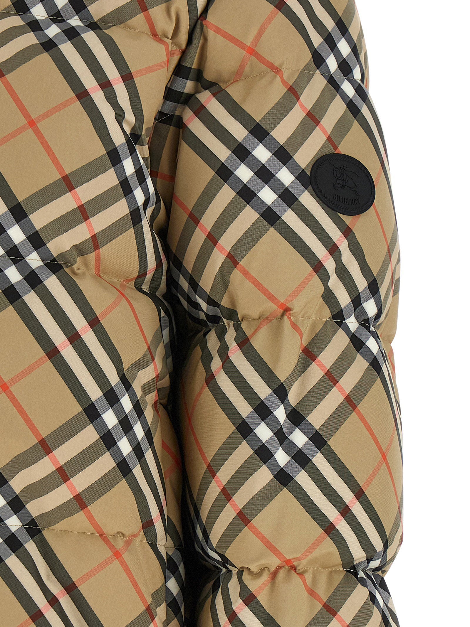 Burberry Ambleside Check Down Jacket Beige