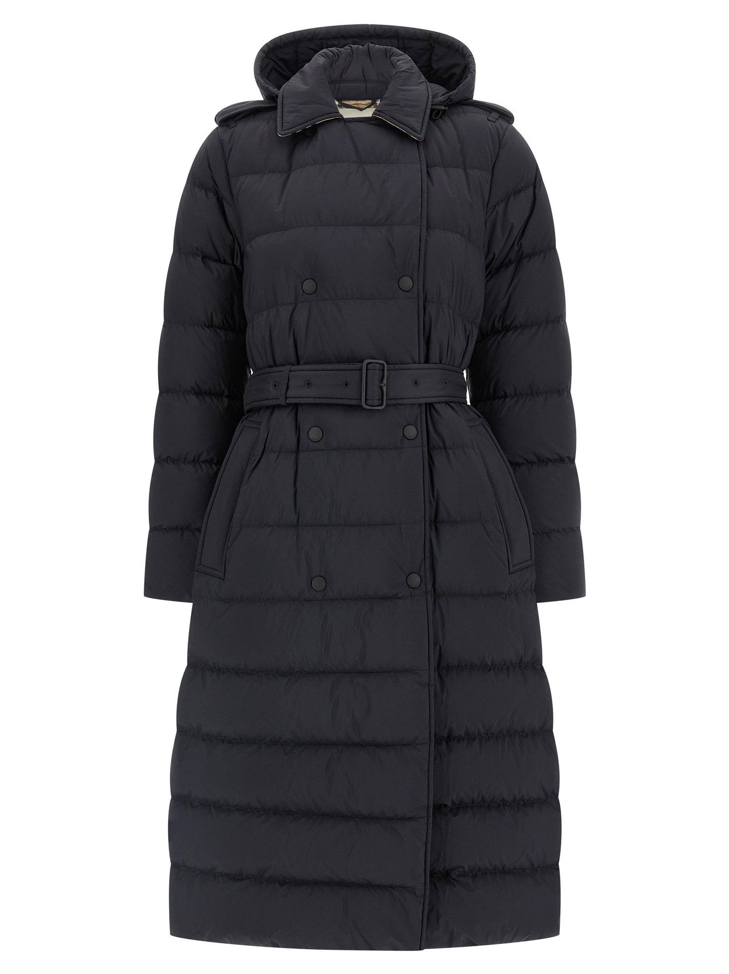 Burberry Padded Trench Coat Black