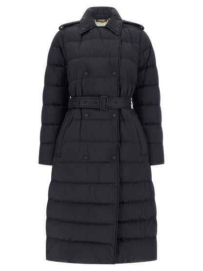 Burberry Padded Trench Coat Black