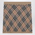 Burberry Wool and Mohair Blend Check Mini Skirt Beige