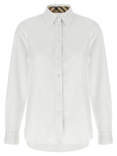 Burberry Check Insert Shirt White