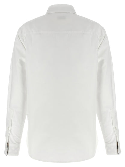 Burberry Check Insert Shirt White