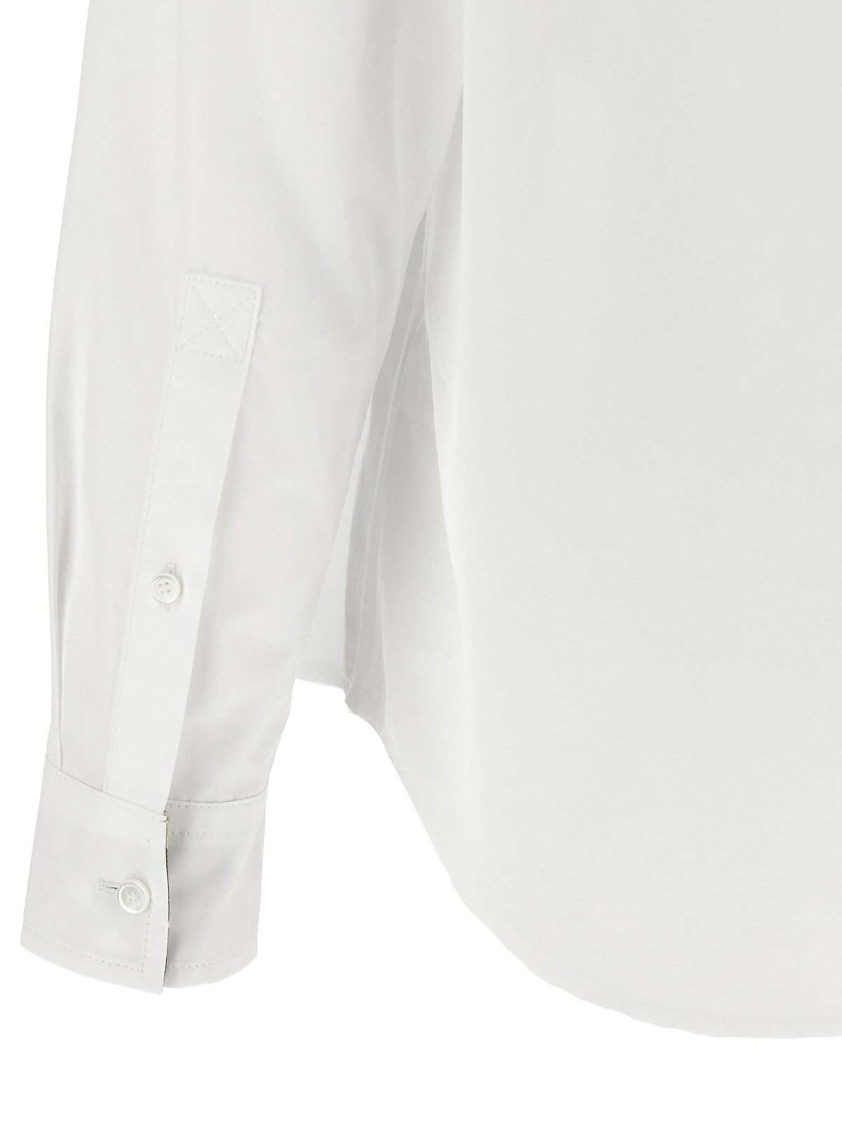 Burberry Check Insert Shirt White