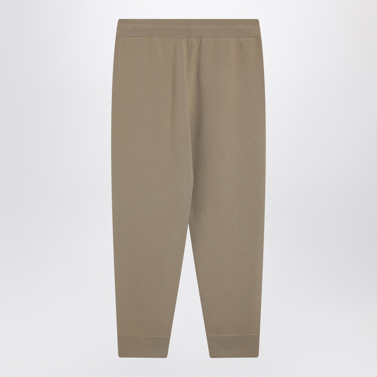 Burberry Beige cashmere-blend joggers with iconic embroidery brown