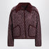 Burberry Mahogany Cropped Quilted Nylon Jacket Brown