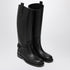 Burberry Black Knee-High Calfskin Cavalier Boots Black