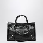 Balenciaga Le City Small Tote Bag in Black Leather Black