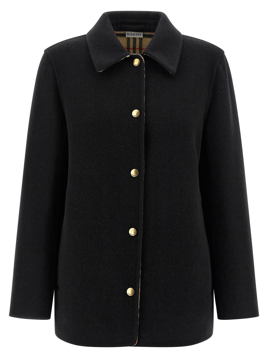 Burberry Check Lining Jacket, Black