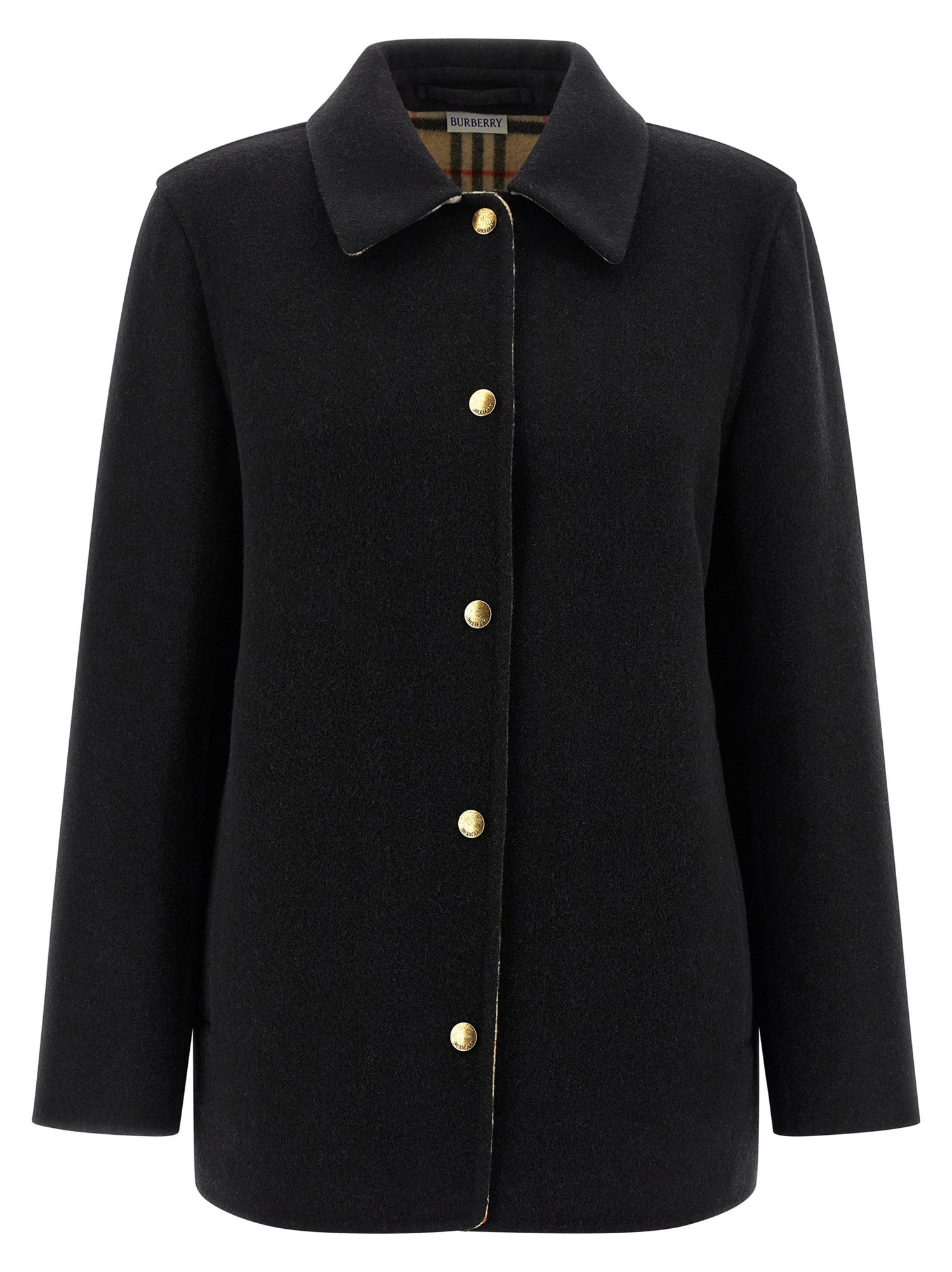Burberry Check Lining Jacket, Black