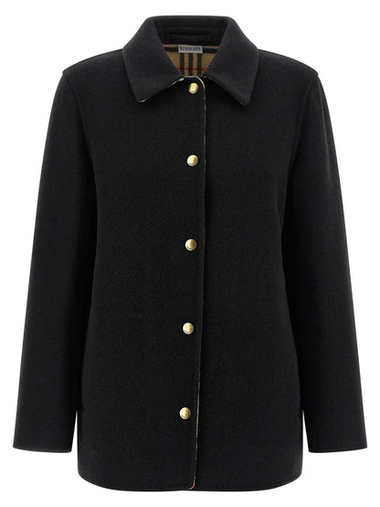 Burberry Check Lining Jacket, Black