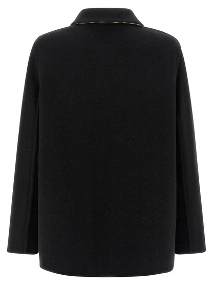 Burberry Check Lining Jacket, Black