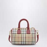 burberry mini check bowling bag beige