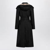 Burberry Long Nylon Car Coat Black