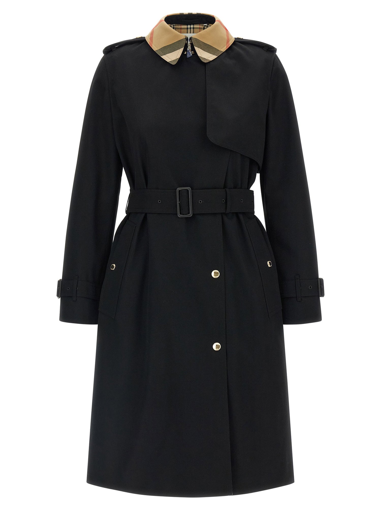 Burberry Sandridge Trench Coat Black