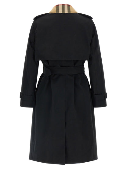 Burberry Sandridge Trench Coat Black