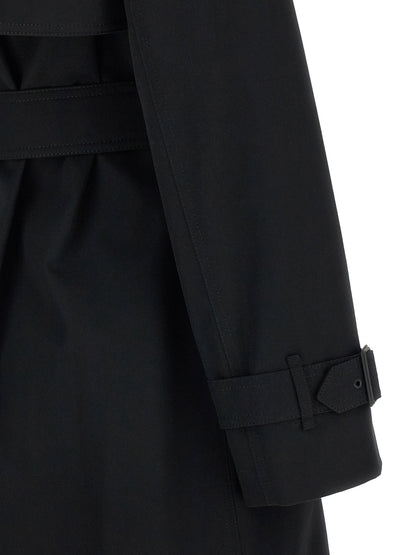 Burberry Sandridge Trench Coat Black